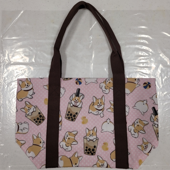 Waterproof Corgi Dumpling Tote Shoulder Bag Purse - Picture 8 of 12